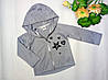 Дитяча спортивна кофта на блискавці c капюшоном з бавовни для дівчинки ТМ Hart, фото 4