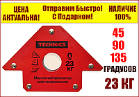 Струбцина магнитная для сварки 23 кг, 100х150 мм, углы 45°, 90°, 135° Technics 12-161