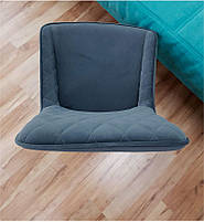 Стілець Stan велюр сірий B-1004 на металевих чорних ногах, фото 6