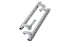 Ручка дверна офісна пряма 1000 мм сіра