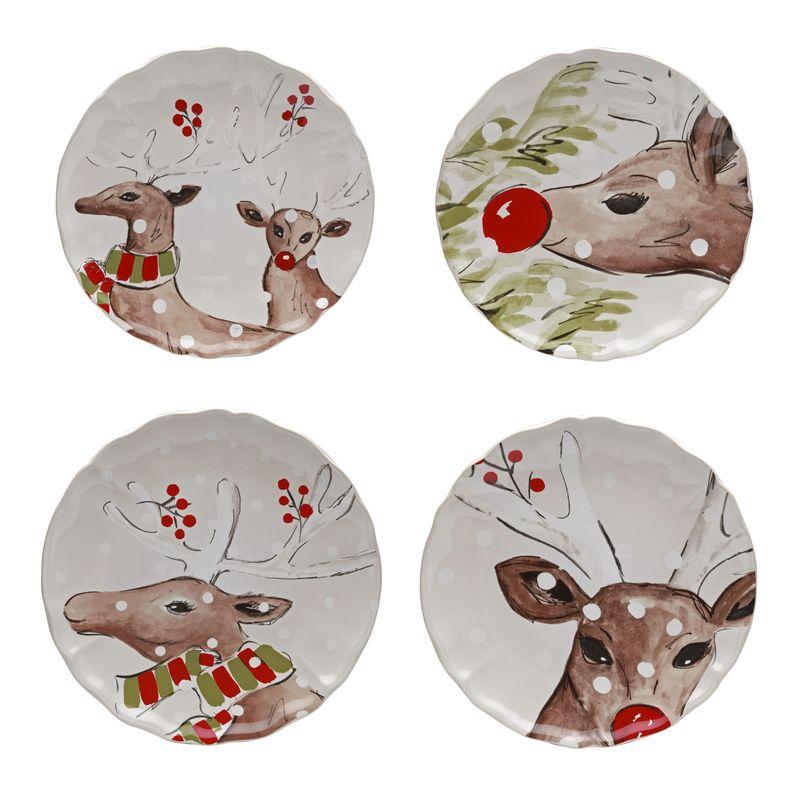 Комплект тарілок білий Deer Friends Casafina