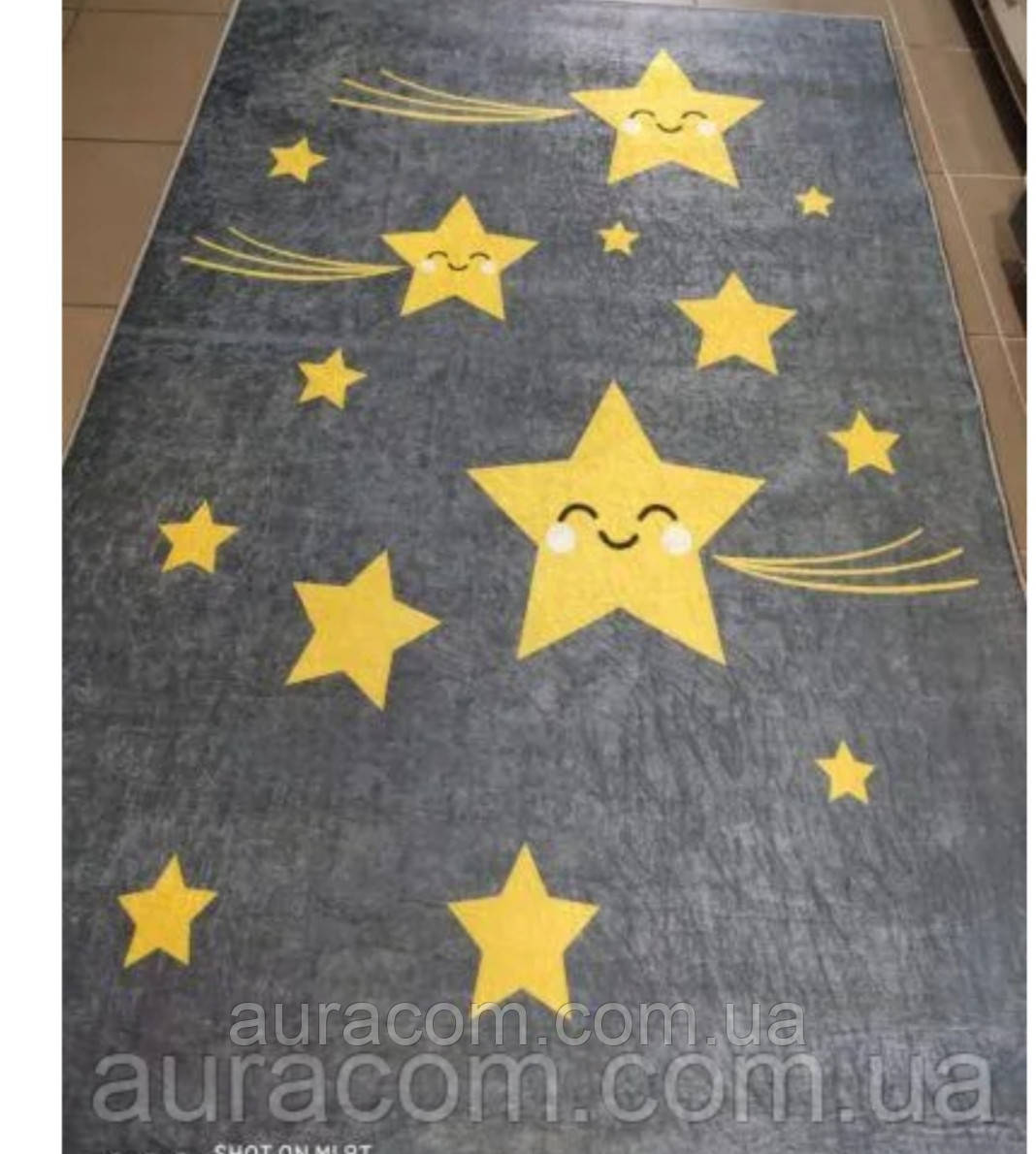 Дитячий килимок сірий, у зірочку, Chilai зірка, 100-160, Туреччина, фото 1