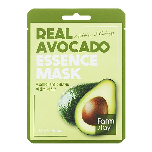Тканинна маска з екстрактом авокадо (поживна) FarmStay Real Avocado Essence Mask