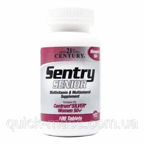 Вітаміни для жінок 50+ Sentry Senior Women's 50+ Multivitamin&Multimineral Supplement 100tab, фото 1