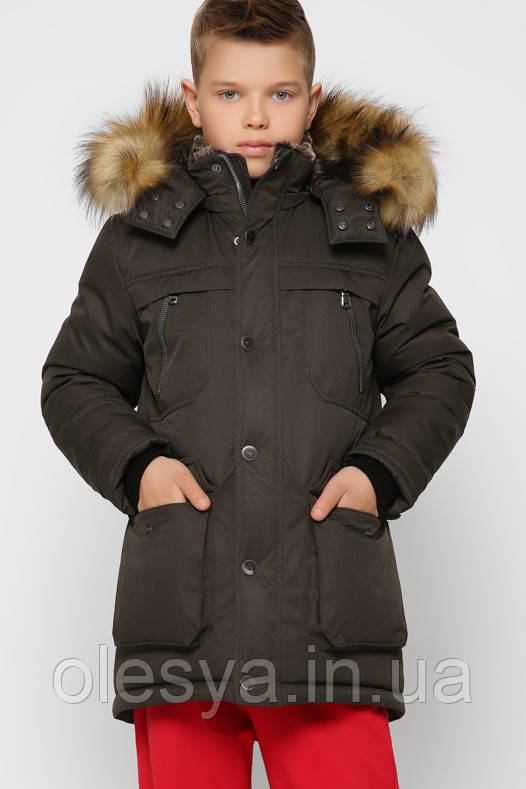 Дитяча зимова куртка парку для хлопчиків X-Woyz 8312 розміри 28