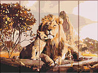 Картина по номерам на дереве ArtStory Наследник льва 30*40 см