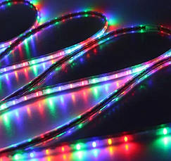 Світлодіодний шланг Дюралайт 10 м RGB з перехідником Мультиколір, фото 3