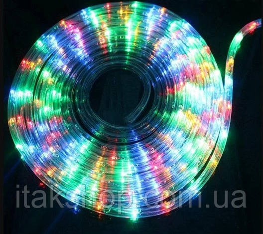 Світлодіодний шланг Дюралайт 10 м RGB з перехідником Мультиколір, фото 2