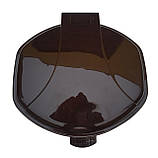 Відро для сміття з педаллю 9 літрів бежеве 25.5*23*30 см (Горизонт), фото 4