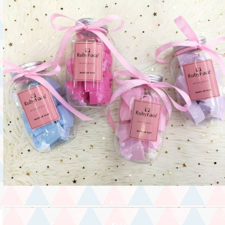 Набір спонжей для макіяжу в банку 12 шт., фото 1