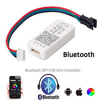 SPI smart контроллер Bluetooth SP110E DC5-24V. Для адресной ленты RGB/RGBW  WS2811, WS2812, 1804, 6803, 1903, фото 1