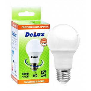 Лампа світлодіодна DELUX 7W 4100K E27 BL 60