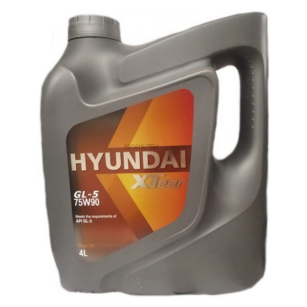 Hyundai XTeer Gear Oil-5 75W-90 GL-5 4л (1041439) Синтетична трансмісійна олива