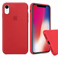 Чехол бампер силиконовый Apple iPhone XR Айфон ХР цвет красный (Red) Full