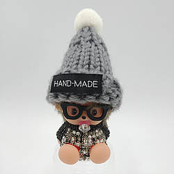 Автомобільний ароматизатор на решітку "Пупс" Сіра