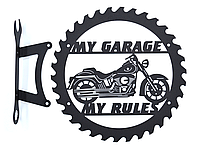 Декор в гараж Мой гараж - Мои правила Мотоцикл Харли Девидсон