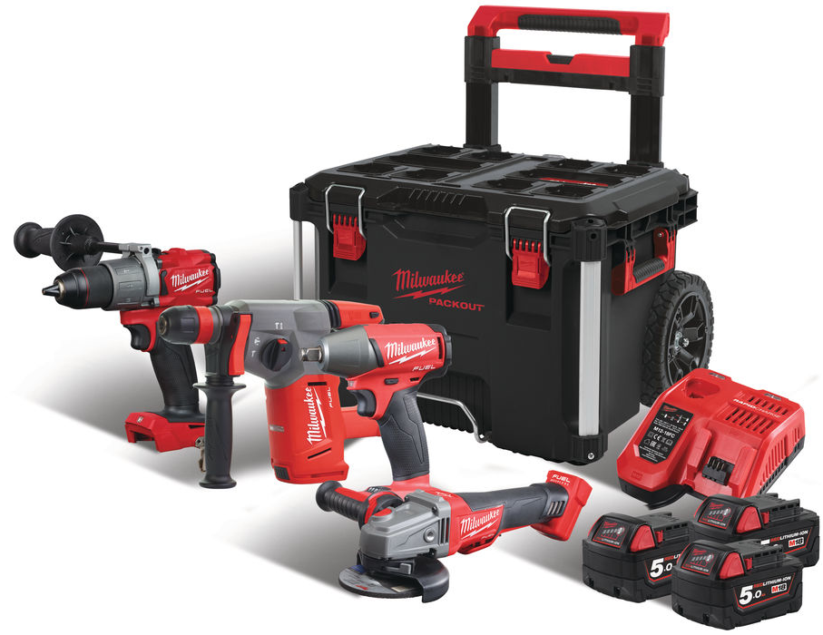 Набір акумуляторних інструментів Milwaukee M18FPP4A-503P (4933471148), фото 1