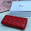 Жіночий шкіряний червоний гаманець, фото 3