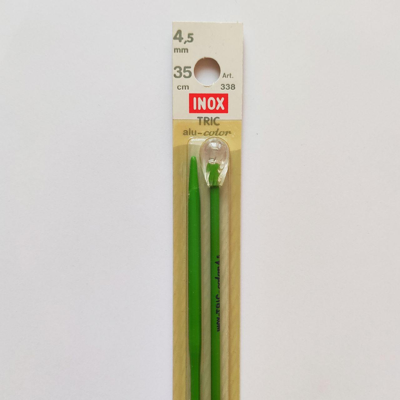 Прямі спиці 35 см 4,5 мм Inox Німеччина