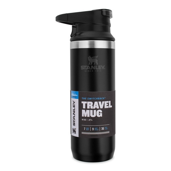 Термокружка Stanley ADVENTURE SWITCHBACK MUG чёрная 10-02285-021