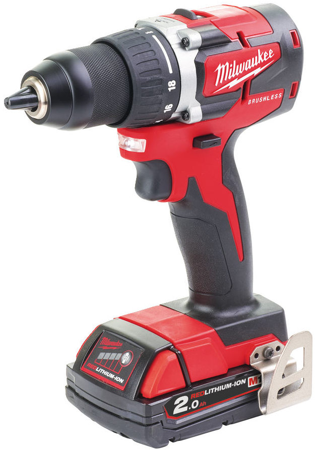 Акумуляторна дриль-шуруповерт Milwaukee M18 CBLDD-202C (4933464317), фото 1