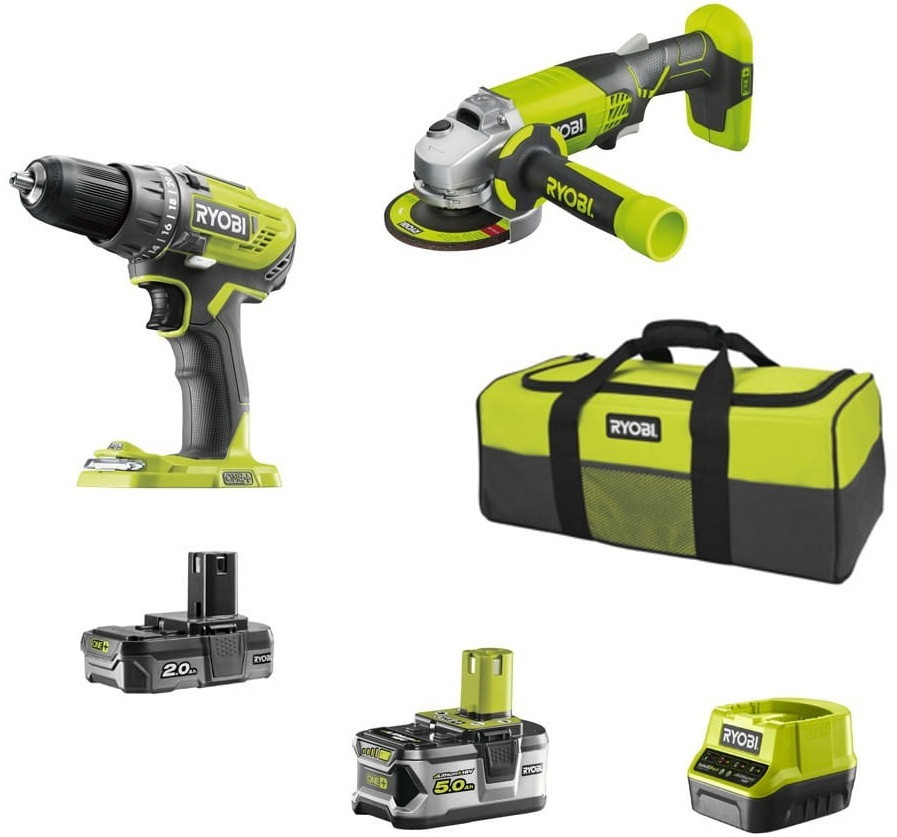 Набір інструментів Ryobi ONE+ R18DDAG-252S (5133003819), фото 1