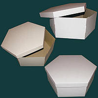 Коробка для торта шестиугольной формы
