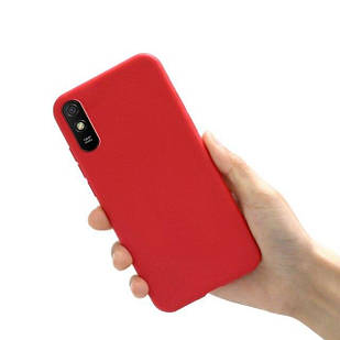 Чохол силіконовий для Xiaomi Redmi 9a червоний