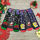 Шкарпетки чоловічі махрові новорічні 2 сорт Слід Лева 41-45р асорті, фото 2