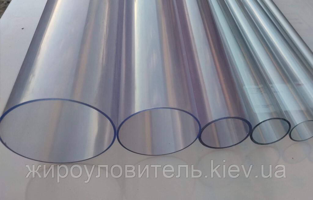 Труба ПВХ прозора PVC-GLAS D160 мм. PN4-7 3-2-mm