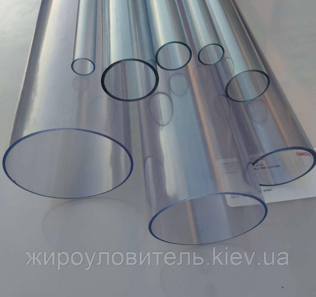 Труба ПВХ прозора PVC-GLAS D125мм. PN4 2-5-mm