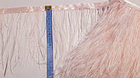 Тесьма из страусиных перьев, 10-15 см. Цвет - светло розовый