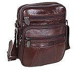 Чоловіча шкіряна сумка коричнева Bon R010-1, фото 2