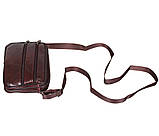 Чоловіча шкіряна сумка через плече коричнева BON2366-1, фото 5