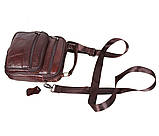 Чоловіча шкіряна сумка через плече коричнева Bon101-1, фото 7