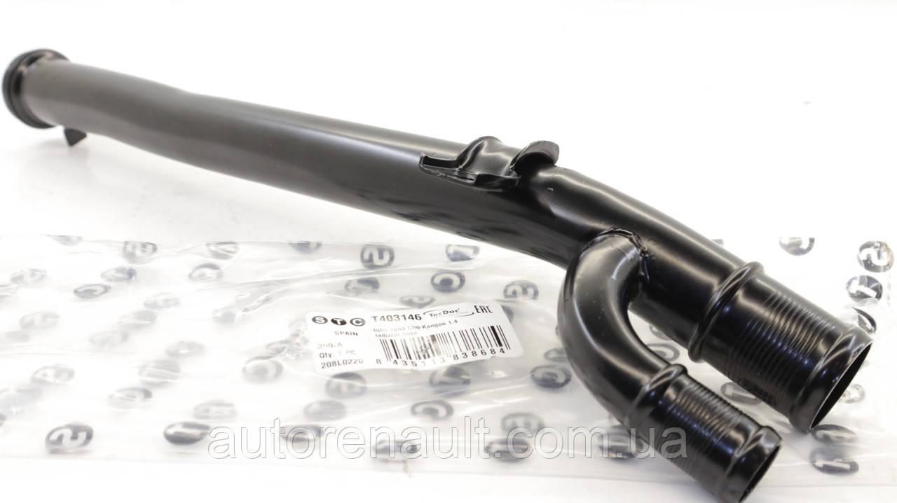 Патрубок теплообменника (короткий) на Рено Логан 1,4i -Metalcaucho (Испания) 03146, фото 1