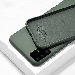 Чехол Silicone Case full для Samsung S20 FE (G780) Green