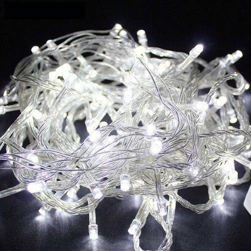Світлодіодна гірлянда на ялинку LED 300 W-2 на 13 метрів, Білий кабель, гірлянда на 300 лампочок
