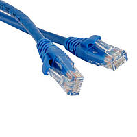 Патч-корд литой, UTP, RJ45, Cat.5e, 1m, синий