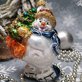 Снеговик с елочкой  на коньках Irena Глянец