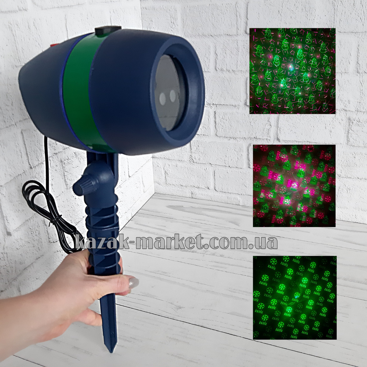 Вуличний новорічний лазерний проєктор Laser Light Casset 8003 Прожектор