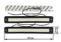 Светодиодные ДХО гибкий корпус!!! LED Chip дополнительный свет 12В KLNT-DRL-COB-104 Пр-во Корея