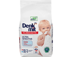 Denkmit Vollwaschmittel Ultra Sensitive — пральний порошок для дитячої світлої й білої білизни