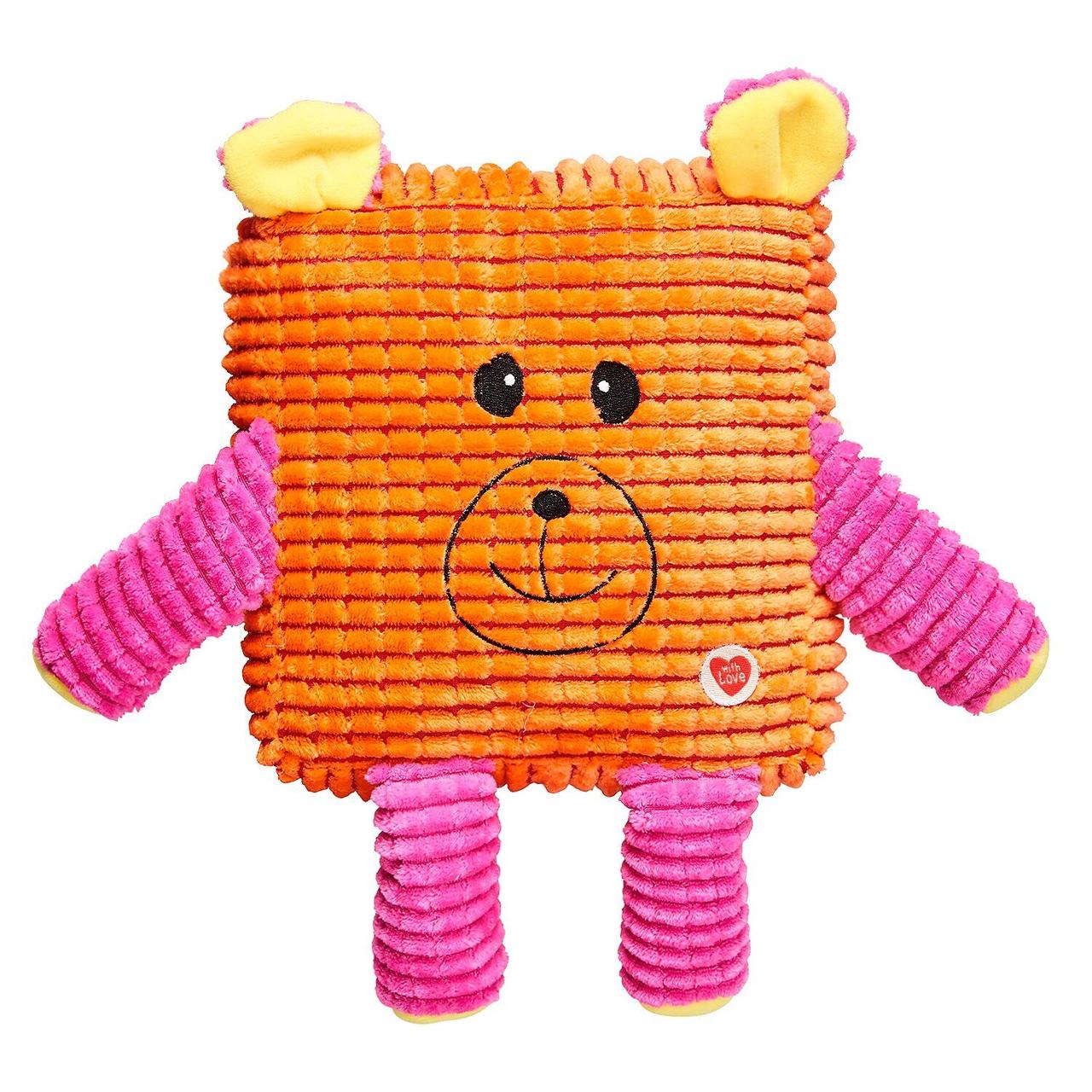 Іграшка для собак GimDog Mini Cuddly Cubes, мордочка, оранжевий