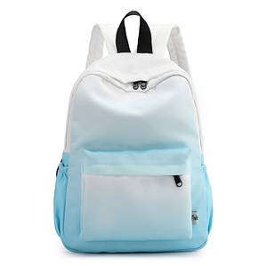 Рюкзак Міський Шкільний Омбре Кішка Блакитний