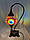 Настольный изогнутый турецкий светильник кэмэл Sinan из мозаики ручной работы голубой 3, фото 2