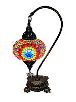 Настольный изогнутый турецкий светильник кэмэл Sinan из мозаики ручной работы цветной 8