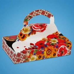 Коробочка для весільного карава, солодощів і весільних шишок С-0036