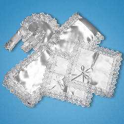 Набір для вінчання (рушник, дві платочки, дві серветки для свічок, серветка під кільця)