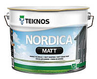 Краска акриловая TEKNOS NORDICA MATT для древесины (белая) 18 л